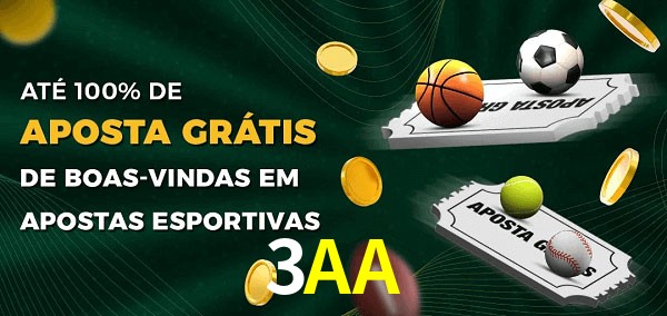 3AA Ate 100% de Aposta Gratis